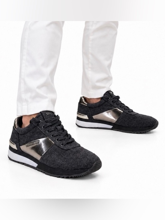 Michael Kors Other - Michael Kors Men’s Black & Silver Lace-Up Sneakers | Size 9.5 | NWOT